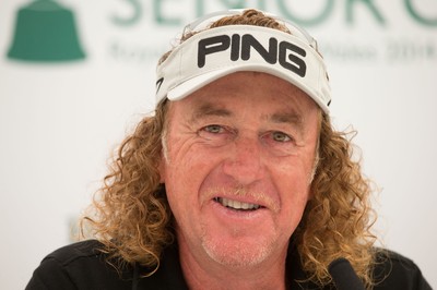 230714 -  The Senior Open Championship Press Conferences, Royal Porthcawl Golf Club, Wales - Miguel Angel Jimenez of Spain during press conference ahead of the start of the Senior Open Championship at Royal Porthcawl