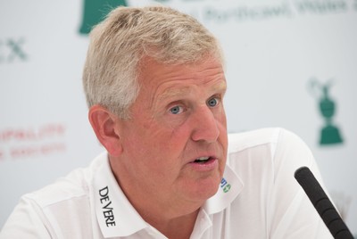 230714 -  The Senior Open Championship Press Conferences, Royal Porthcawl Golf Club, Wales - Colin Montgomerie during press conference ahead of the start of the Senior Open Championship at Royal Porthcawl