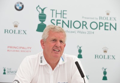 230714 -  The Senior Open Championship Press Conferences, Royal Porthcawl Golf Club, Wales - Colin Montgomerie during press conference ahead of the start of the Senior Open Championship at Royal Porthcawl