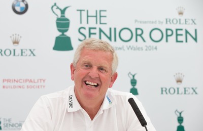 230714 -  The Senior Open Championship Press Conferences, Royal Porthcawl Golf Club, Wales - Colin Montgomerie during press conference ahead of the start of the Senior Open Championship at Royal Porthcawl