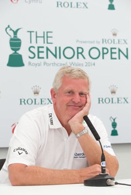 230714 -  The Senior Open Championship Press Conferences, Royal Porthcawl Golf Club, Wales - Colin Montgomerie during press conference ahead of the start of the Senior Open Championship at Royal Porthcawl