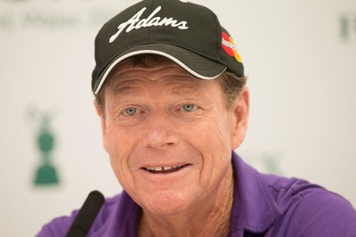 230714 -  The Senior Open Championship Press Conferences, Royal Porthcawl Golf Club, Wales - Tom Watson during press conference ahead of the start of the Senior Open Championship at Royal Porthcawl