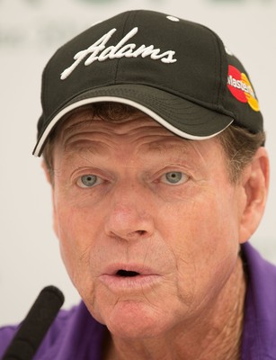 230714 -  The Senior Open Championship Press Conferences, Royal Porthcawl Golf Club, Wales - Tom Watson during press conference ahead of the start of the Senior Open Championship at Royal Porthcawl