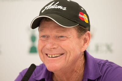 230714 -  The Senior Open Championship Press Conferences, Royal Porthcawl Golf Club, Wales - Tom Watson during press conference ahead of the start of the Senior Open Championship at Royal Porthcawl