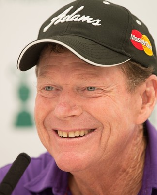 230714 -  The Senior Open Championship Press Conferences, Royal Porthcawl Golf Club, Wales - Tom Watson during press conference ahead of the start of the Senior Open Championship at Royal Porthcawl