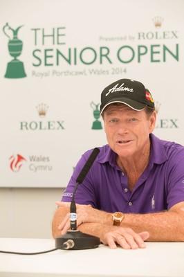 230714 -  The Senior Open Championship Press Conferences, Royal Porthcawl Golf Club, Wales - Tom Watson during press conference ahead of the start of the Senior Open Championship at Royal Porthcawl