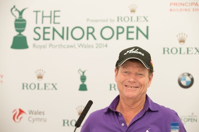 230714 -  The Senior Open Championship Press Conferences, Royal Porthcawl Golf Club, Wales - Tom Watson during press conference ahead of the start of the Senior Open Championship at Royal Porthcawl