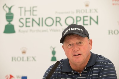 230714 -  The Senior Open Championship Press Conferences, Royal Porthcawl Golf Club, Wales - Ian Woosnam of Wales during press conference ahead of the start of the Senior Open Championship at Royal Porthcawl