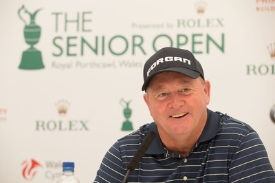 230714 -  The Senior Open Championship Press Conferences, Royal Porthcawl Golf Club, Wales - Ian Woosnam of Wales during press conference ahead of the start of the Senior Open Championship at Royal Porthcawl