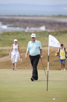 220714 -  The Senior Open Pro Am Competition, Royal Porthcawl Golf Club, Wales - Mark Wiebe of the USA during the Pro Am Tournament played ahead of the start of the Senior Open 2014 