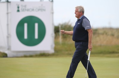 220714 -  The Senior Open Pro Am Competition, Royal Porthcawl Golf Club, Wales - Colin Montgomerie during the Pro Am Tournament played ahead of the start of the Senior Open 2014 