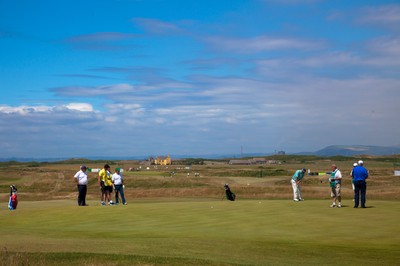 220714 -  The Senior Open Pro Am Competition, Royal Porthcawl Golf Club, Wales - A general view of the Ryal Porthcawl Golf course during the Pro Am competition ahead of the The Senior Open 2014 