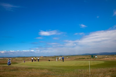 220714 -  The Senior Open Pro Am Competition, Royal Porthcawl Golf Club, Wales - A general view of the Ryal Porthcawl Golf course during the Pro Am competition ahead of the The Senior Open 2014 