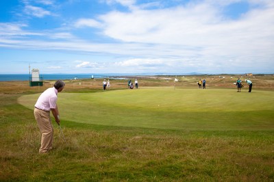 220714 -  The Senior Open Pro Am Competition, Royal Porthcawl Golf Club, Wales - A general view of the Ryal Porthcawl Golf course during the Pro Am competition ahead of the The Senior Open 2014 