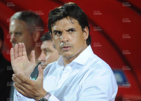 110912 - Serbia v Wales - 2014 World Cup Qualifier -Wales manager Chris Coleman