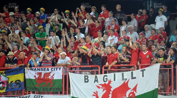 110912 - Serbia v Wales - 2014 World Cup Qualifier -Wales fans