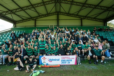 260425 - Seven Sisters v Crynant - Admiral National League 4 West Central - Seven Sisters celebrate winning the league