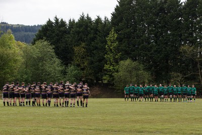 260425 - Seven Sisters v Crynant - Admiral National League 4 West Central - A minute's silence before the match