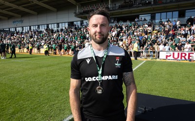 100525 - Seven Sisters v Gwernyfed, Mens Division 4 Cup Final - Seven Sisters captain Kyle Davies with his player of the match award