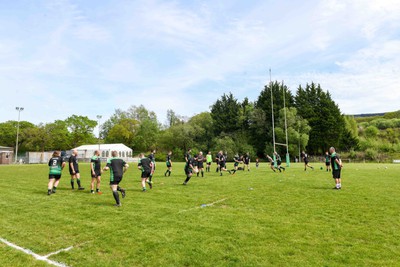 110524 - Seven Sisters v Pantyffynnon - Admiral National League 5 West Central - Seven Sisters warm-up ahead of the match against Pantyffynnon