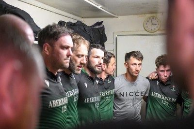 110524 - Seven Sisters v Pantyffynnon - Admiral National League 5 West Central - Seven Sisters players in the changing room ahead of the match