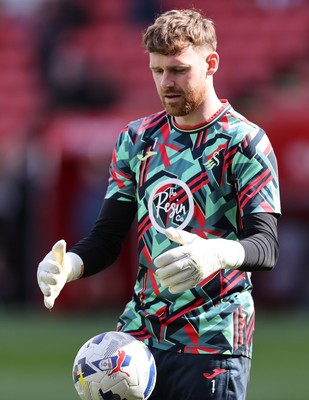 030426 - Sheffield United v Swansea City - Sky Bet Championship - Goalkeeper Andy Fisher  of Swansea