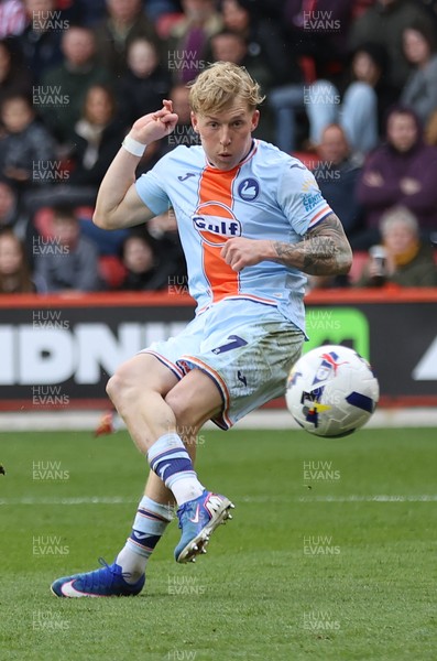 030426 - Sheffield United v Swansea City - Sky Bet Championship - Melker Widell of Swansea 
