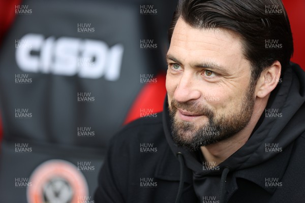 110223 - Sheffield United v Swansea City - Sky Bet Championship - Head Coach Russell Martin of Swansea before the match