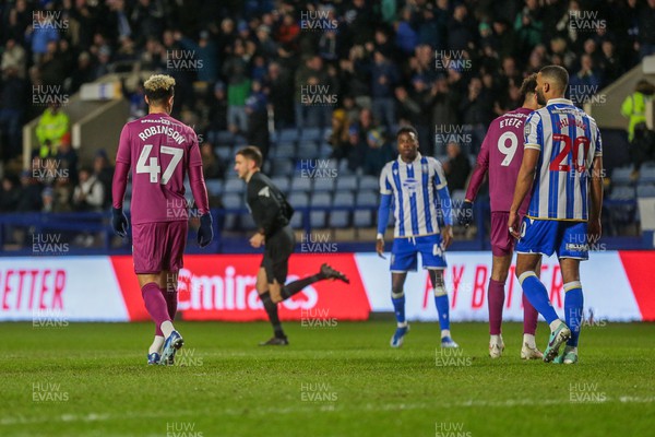 060124 - Sheffield Wednesday v Cardiff City - FA Cup Third Round - Callum Robinson after his penalty is saved 