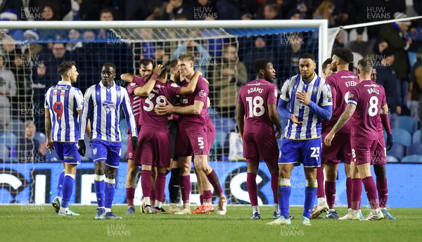 231223 - Sheffield Wednesday v Cardiff City - Sky Bet Championship - Delight for Cardiff at the end of the game