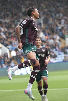 300825 - Sheffield Wednesday v Swansea City - Sky Bet Championship - Ronald of Swansea celebrates scoring their 2nd goal