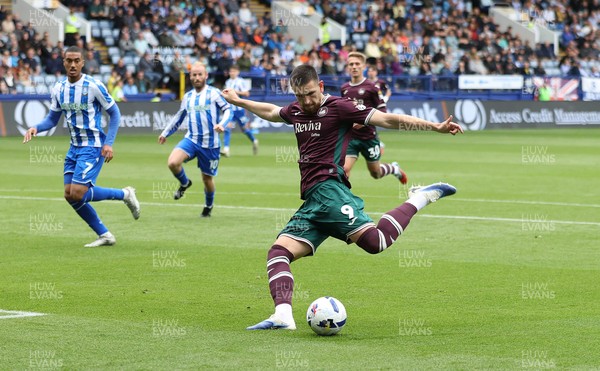 300825 - Sheffield Wednesday v Swansea City - Sky Bet Championship - Zan Vipotnik of Swansea opens the score with the 1st goal of the match in the 2nd half