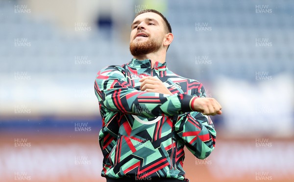300825 - Sheffield Wednesday v Swansea City - Sky Bet Championship - Zan Vipotnik of Swansea salutes the travelling fans