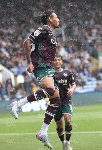 300825 - Sheffield Wednesday v Swansea City - Sky Bet Championship - Ronald of Swansea celebrates scoring their 2nd goal