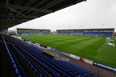 151125 - Shrewsbury Town v Newport County - Sky Bet League 2 - A general view of Croud Meadow, Home of Shrewsbury Town