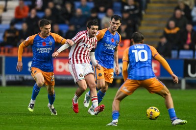 151125 - Shrewsbury Town v Newport County - Sky Bet League 2 - Anthony Driscoll-Glennon of Newport County in action