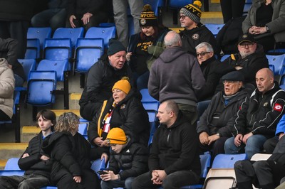 151125 - Shrewsbury Town v Newport County - Sky Bet League 2 - Newport County Fans in attendance at todays game