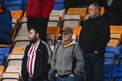 151125 - Shrewsbury Town v Newport County - Sky Bet League 2 - Newport County Fans in attendance at todays game