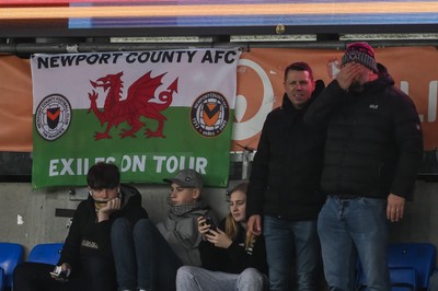 151125 - Shrewsbury Town v Newport County - Sky Bet League 2 - Newport County Fans in attendance at todays game