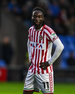 151125 - Shrewsbury Town v Newport County - Sky Bet League 2 - Cameron Antwi of Newport County during the game