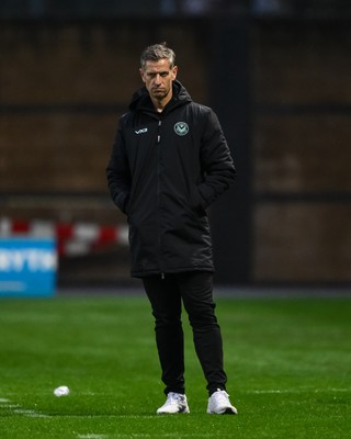 151125 - Shrewsbury Town v Newport County - Sky Bet League 2 - David Hughes Manager of Newport County
