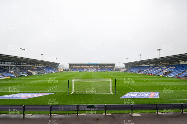 151125 - Shrewsbury Town v Newport County - Sky Bet League 2 - A general view of Croud Meadow, Home of Shrewsbury Town