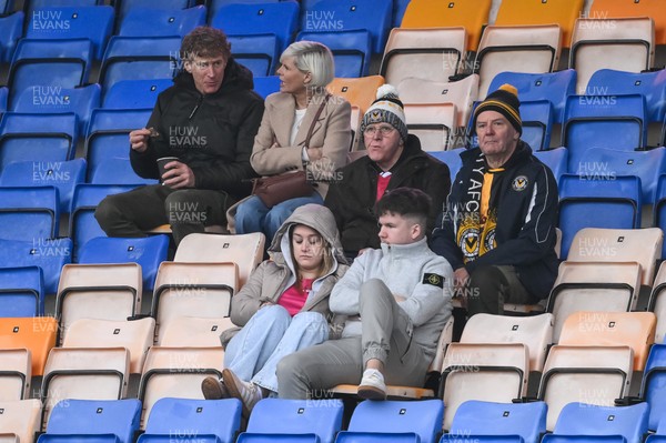 151125 - Shrewsbury Town v Newport County - Sky Bet League 2 - Newport County Fans in attendance at todays game