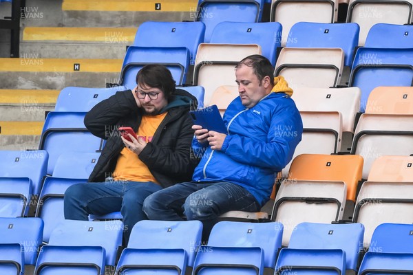 151125 - Shrewsbury Town v Newport County - Sky Bet League 2 - Newport County Fans in attendance at todays game