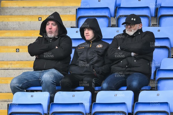 151125 - Shrewsbury Town v Newport County - Sky Bet League 2 - Newport County Fans in attendance at todays game
