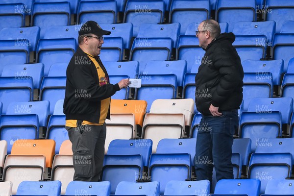 151125 - Shrewsbury Town v Newport County - Sky Bet League 2 - Newport County Fans in attendance at todays game