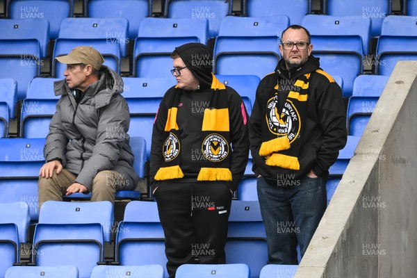 151125 - Shrewsbury Town v Newport County - Sky Bet League 2 - Newport County Fans in attendance at todays game