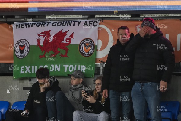 151125 - Shrewsbury Town v Newport County - Sky Bet League 2 - Newport County Fans in attendance at todays game