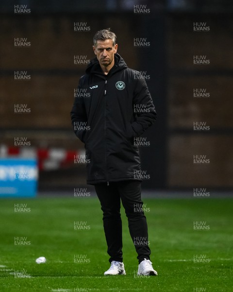 151125 - Shrewsbury Town v Newport County - Sky Bet League 2 - David Hughes Manager of Newport County