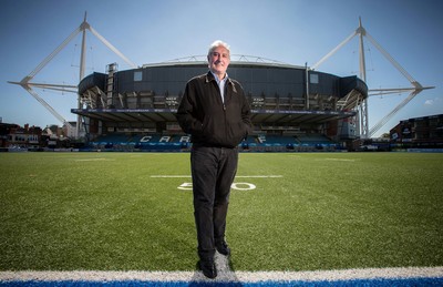 070815 - Sir Gareth Edwards at the BT Sport Cardiff Arms Park, in the shadow of the Millennium Stadium